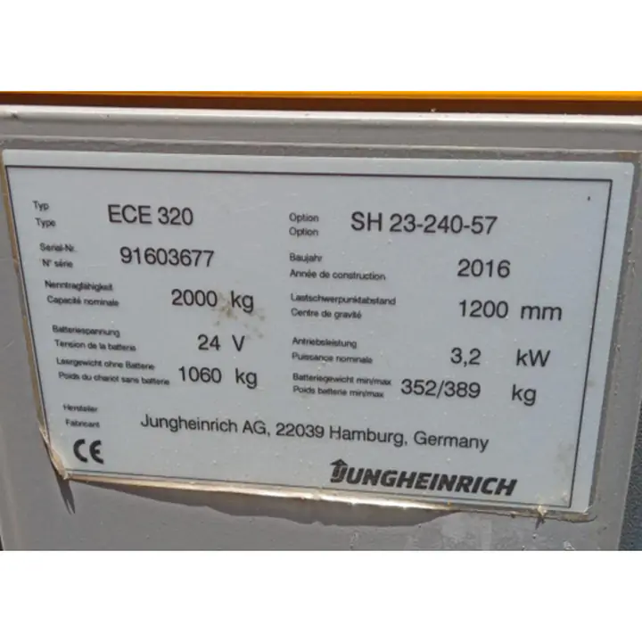 JUNGHEINRICH Order Picker 2 ton - Master