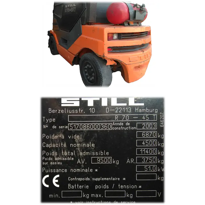 STILL Forklift 4.5 ton - Master